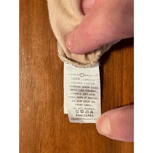 Colored Organics Baby Footed Sleeper 6-12M Clay Tulip Long Sleeve Snap Closure - Picture 4 of 6